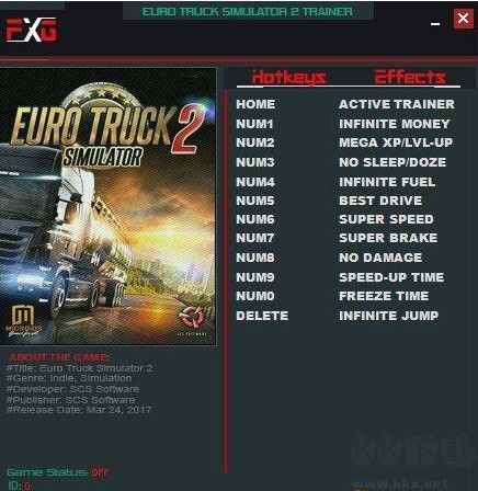 歐洲卡車模擬2十一項修改器