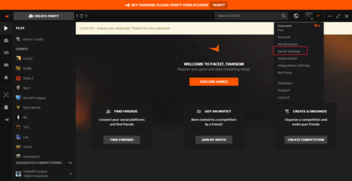 FACEIT怎么設(shè)置中文