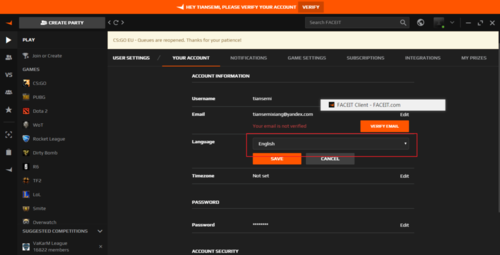FACEIT怎么設(shè)置中文