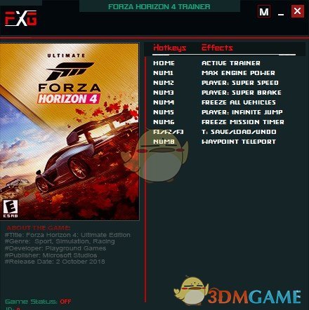 極限競速地平線4九項修改器