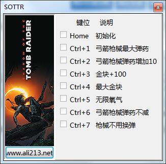 古墓麗影暗影七項(xiàng)修改器