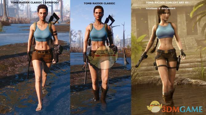 輻射4古墓麗影勞拉同款服裝MOD