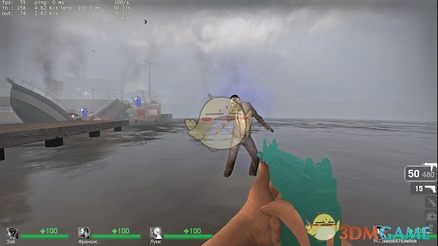 求生之路2在水面上行走M(jìn)OD