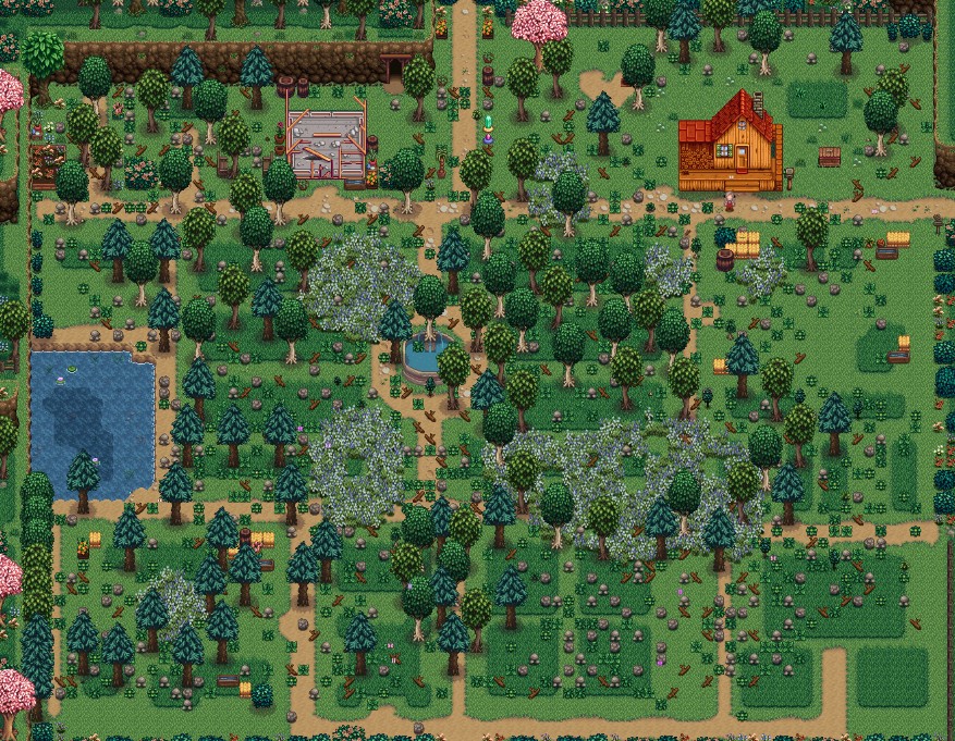 星露谷物語基礎(chǔ)農(nóng)場地形布局優(yōu)化MOD
