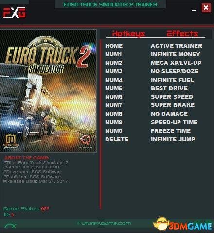 歐洲卡車模擬2十一項(xiàng)修改器