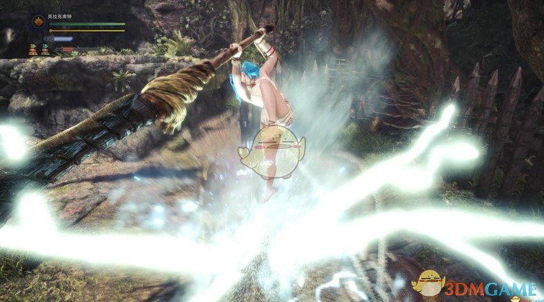 怪物獵人世界太刀招式組附加雷電特效MOD