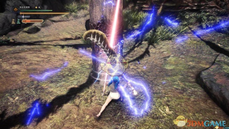 怪物獵人世界太刀招式組附加雷電特效MOD