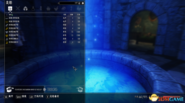 上古卷軸5巫師3同款尼弗迦德護(hù)甲套裝MOD