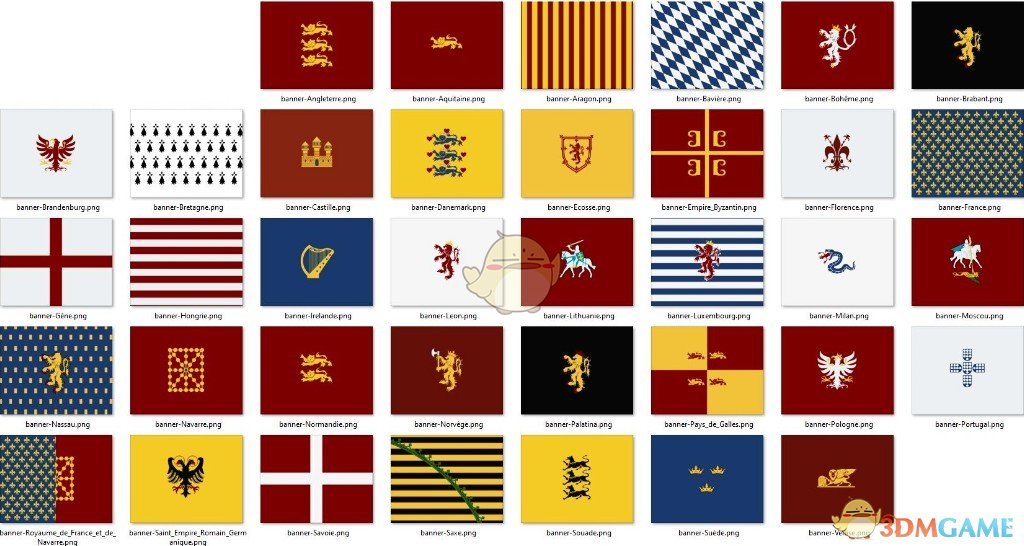 騎馬與砍殺2中世紀(jì)歐洲旗幟合集MOD