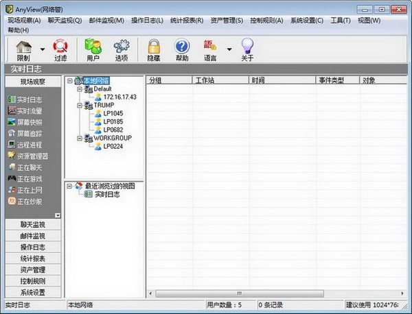 AnyView(網(wǎng)絡警) AnyView網(wǎng)絡監(jiān)控軟件