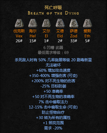 暗黑2符文之語(yǔ)大全圖解,暗黑破壞神2符文之語(yǔ)+裝備大全