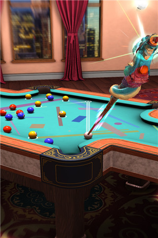 真實(shí)3D臺(tái)球游戲