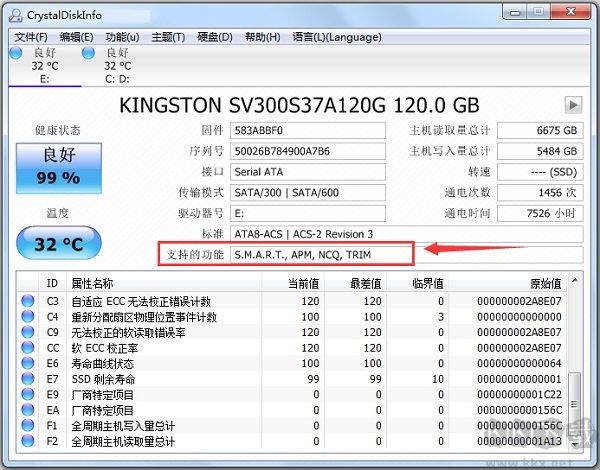 CrystalDiskInfo-硬盤檢測(cè)工具