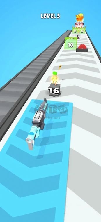 按鈕槍跑酷(Button Gun)手游