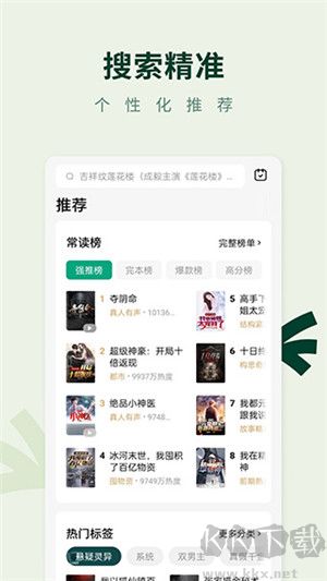 常讀免費(fèi)小說(shuō)app官方最新版軟件特點(diǎn)