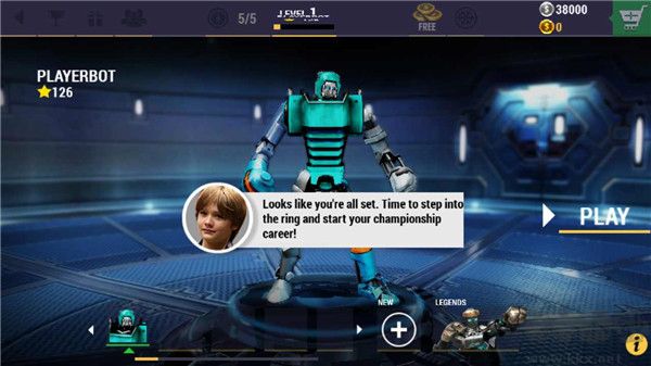 鐵甲鋼拳冠軍賽內(nèi)置菜單