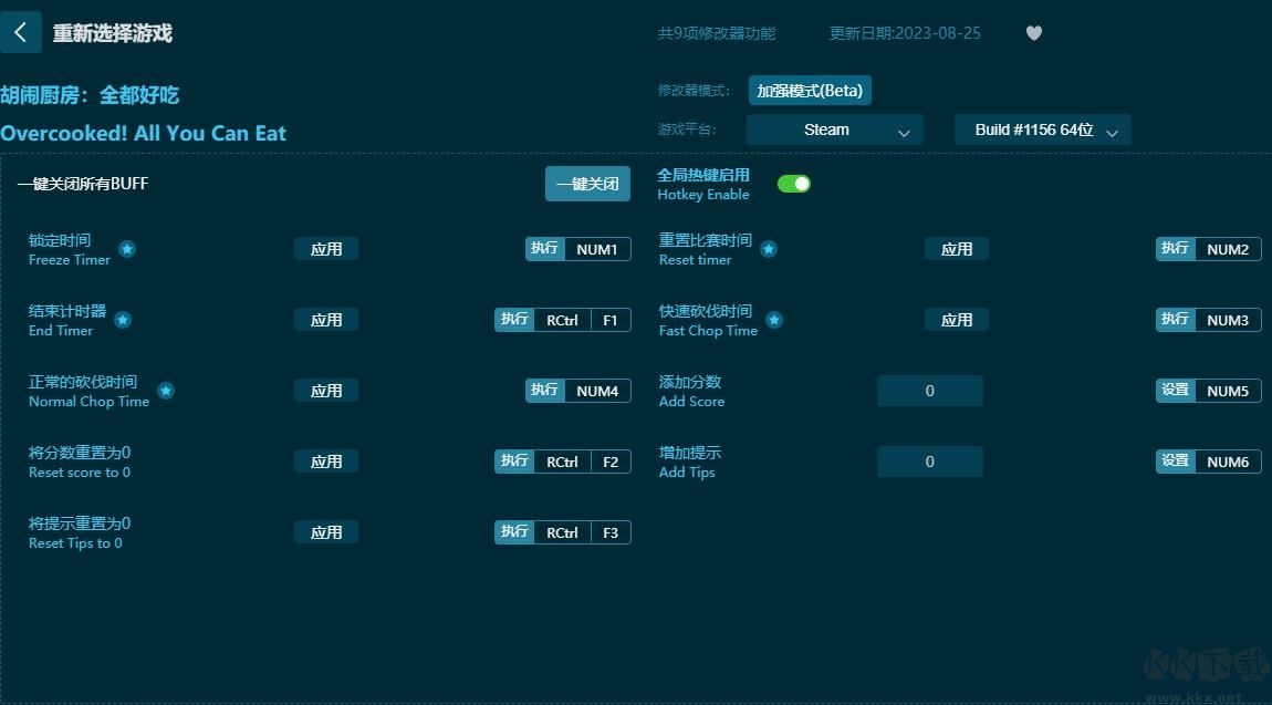 胡鬧廚房全都好吃九項(xiàng)修改器
