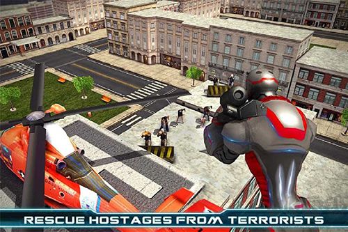 超級(jí)英雄飛行機(jī)器人