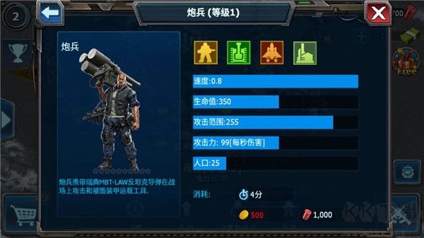 兵種介紹截圖3
