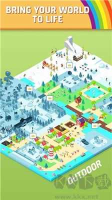 彩色土地宏偉建造游戲