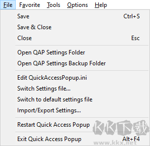 QuickAccessPopup快速啟動(dòng)