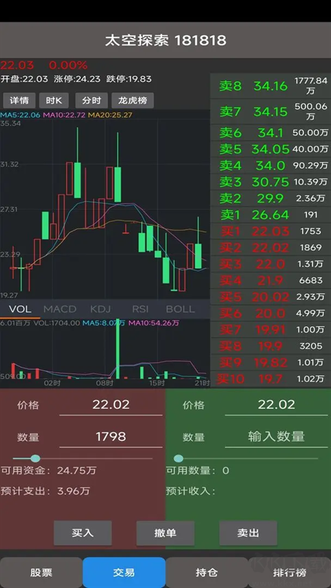 真實炒股模擬器